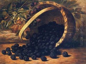 Blackberries in a Basker by August Laux