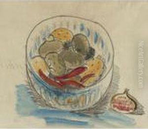 Nature Morte Aux Figues Et Figues De Barbarie by Raoul Dufy