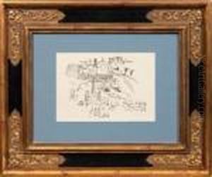 "souvenir De Rouenet Nice" by Raoul Dufy
