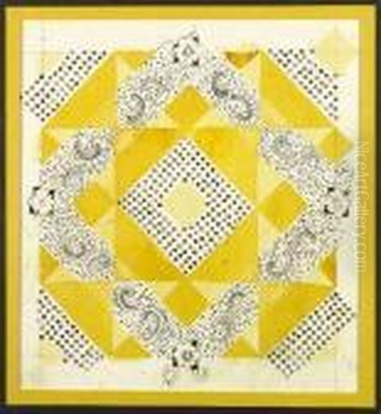 Geometrie Jaune Et Noir - view 1