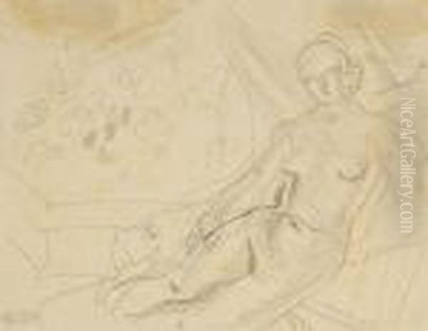 Femme Nue Sur Un Divan - view 1