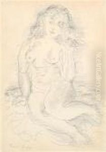 Jeune Femme by Raoul Dufy