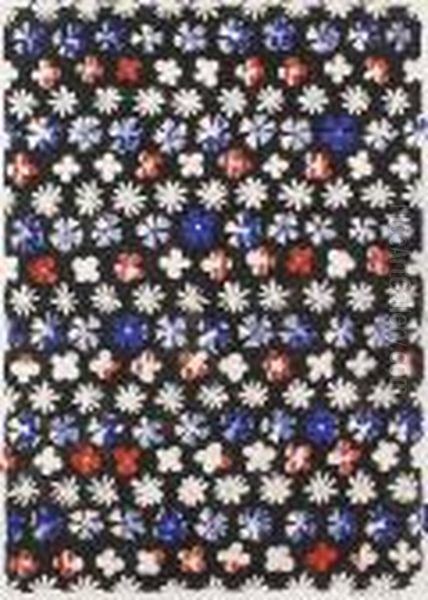 Semis De Fleurettes bleu, Blanc, Rouge - view 1