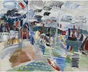 Caudebec, Le Port by Raoul Dufy