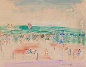 Le Tennis A Trouville by Raoul Dufy