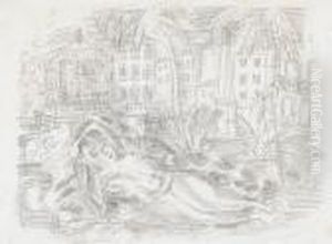 Femme Nue Allongee by Raoul Dufy