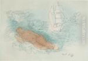 Reclining Nude by Raoul Dufy