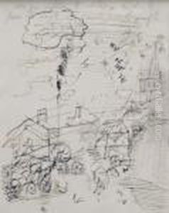 Etude Pour Une Cour De Ferme by Raoul Dufy