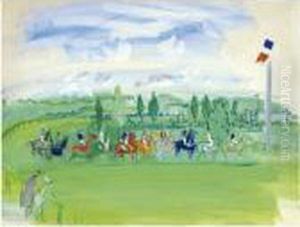 Courses A Deauville by Raoul Dufy