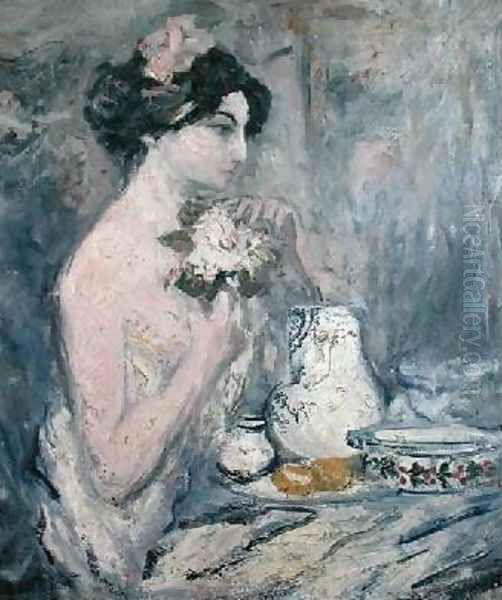 Woman with a Bouquet - view 1