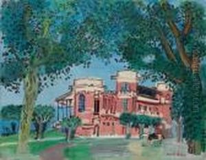 Deauville, Le Paddock by Raoul Dufy