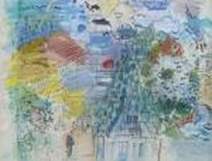 Etude Pour La Fee Electricite by Raoul Dufy