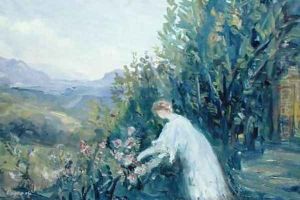Woman in a Garden by Pierre Laprade