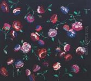 Oeillets Sur Fond Noir by Raoul Dufy
