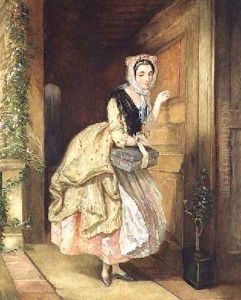 Knocking at the Door by Charles Robert Leslie