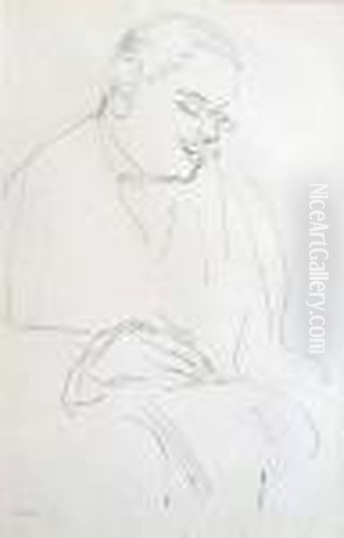 Portrait D'homme Ecrivant. - view 1