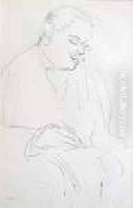 Portrait D'homme Ecrivant.
