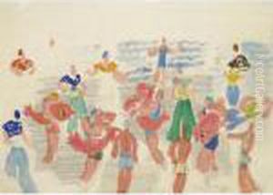 Projet De Costumes Pour Le Ballet De Monte-carlo by Raoul Dufy