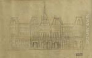 Etude Pour L'hotel De Ville De Paris by Raoul Dufy