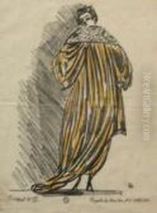 Elegante Au Manteau Japonais by Raoul Dufy