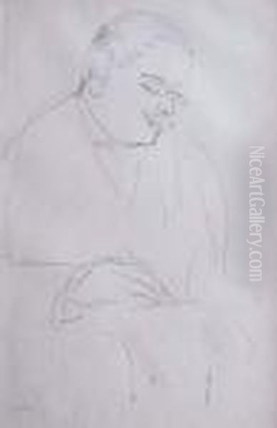 Portrait D'homme Ecrivant - view 1