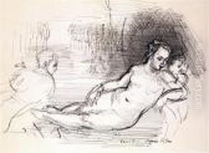 Nu D'apres Titien by Raoul Dufy