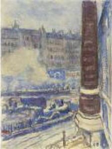 La Gare Saint-lazare by Raoul Dufy