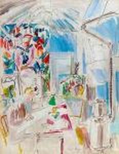 L'atelier Et Portrait De Madame Dufy by Raoul Dufy