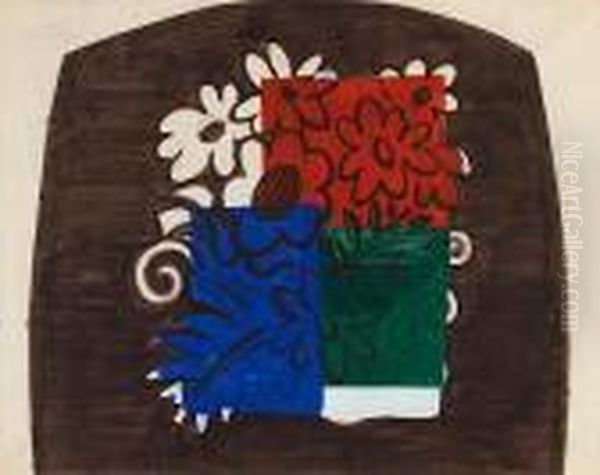 Fleurs (etude Pour Dossier De Fauteuil) - view 1