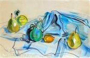 Nature Morte Aux Poires Et Aux Citrons by Raoul Dufy