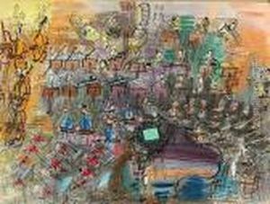 Orchestre Au Pupitre Vert by Raoul Dufy