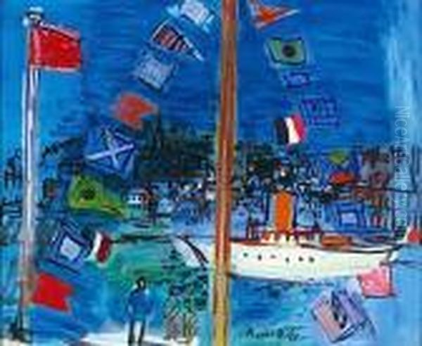Le Bassin A Deauville Ou Cargo Blanc - view 1