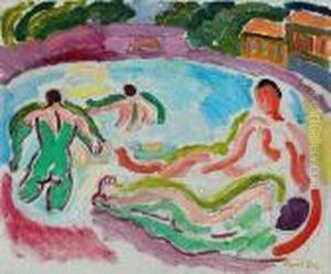 Les Baigneurs by Raoul Dufy