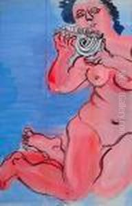 Naide Rouge A La Conque by Raoul Dufy
