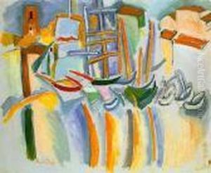 Bateaux Et Barques Aux Martigues by Raoul Dufy