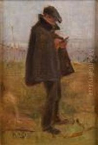 Portrait D""homme Dessinant Dans Un Paysage by Raoul Dufy