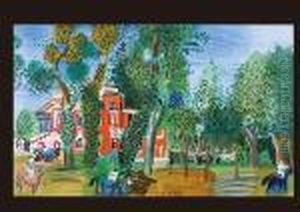 Le Paddock A Deauville by Raoul Dufy