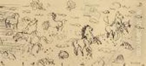 Chevaux Marins by Raoul Dufy