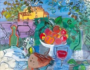 Nature Morte Devant La Maison Jaune by Raoul Dufy