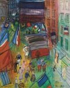 Rue Pavoisee Au Navire by Raoul Dufy