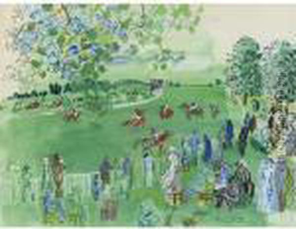 Le Champ De Courses A Ascot - view 1