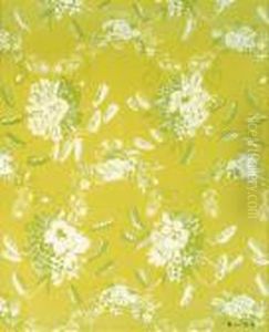 Fleurs Des Champs Et Papillons Stylises Sur Fond Vertanis by Raoul Dufy