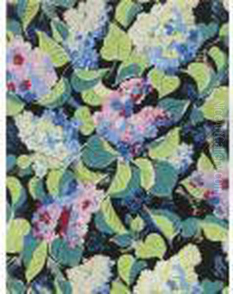 Hydrangeas Sur Fond Noir - view 1
