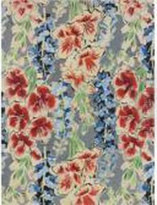 Glaieuls Rouge Et Phlox Bleus Sur Fond Gris by Raoul Dufy