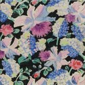 Jacinthes, Narcisses Et Boutons De Rose Sur Fond Noir by Raoul Dufy