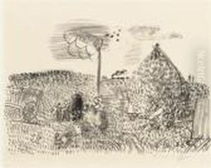 The Wheat Thresher; And Four Companion Prints by Raoul Dufy