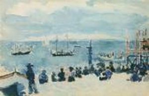 Fregates A Fecamp Et L'estacade by Raoul Dufy