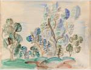 Paysage Aux Oliviers by Raoul Dufy