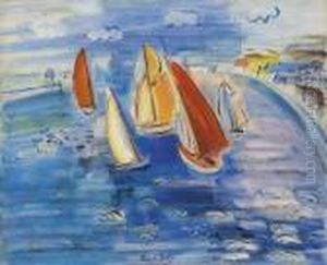 Regates A Sainte-adresse by Raoul Dufy