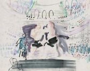 Le Match De Boxe A Londres by Raoul Dufy
